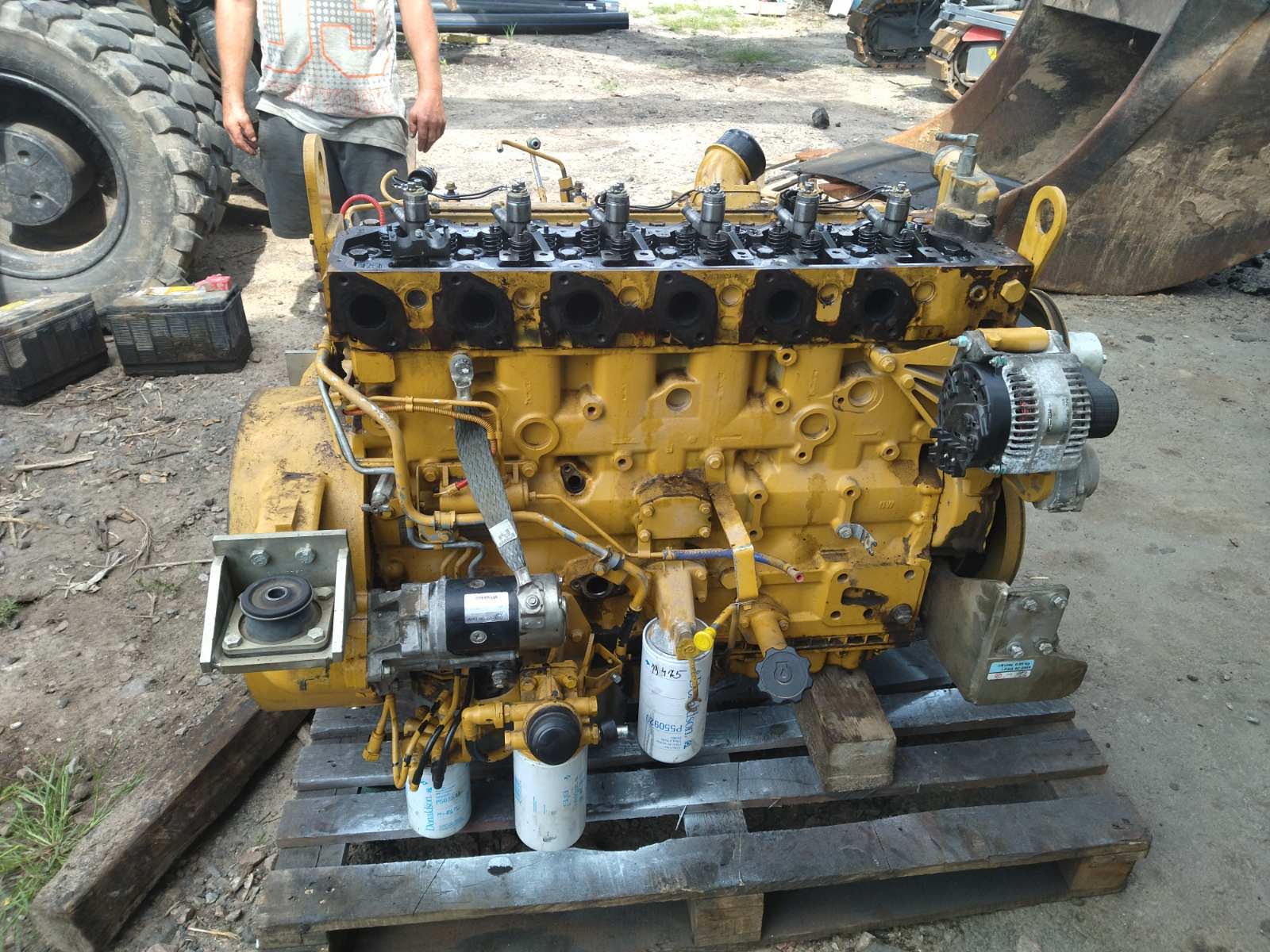 Motor Caterpillar po generální opravě v servisní dílně TsV Servis