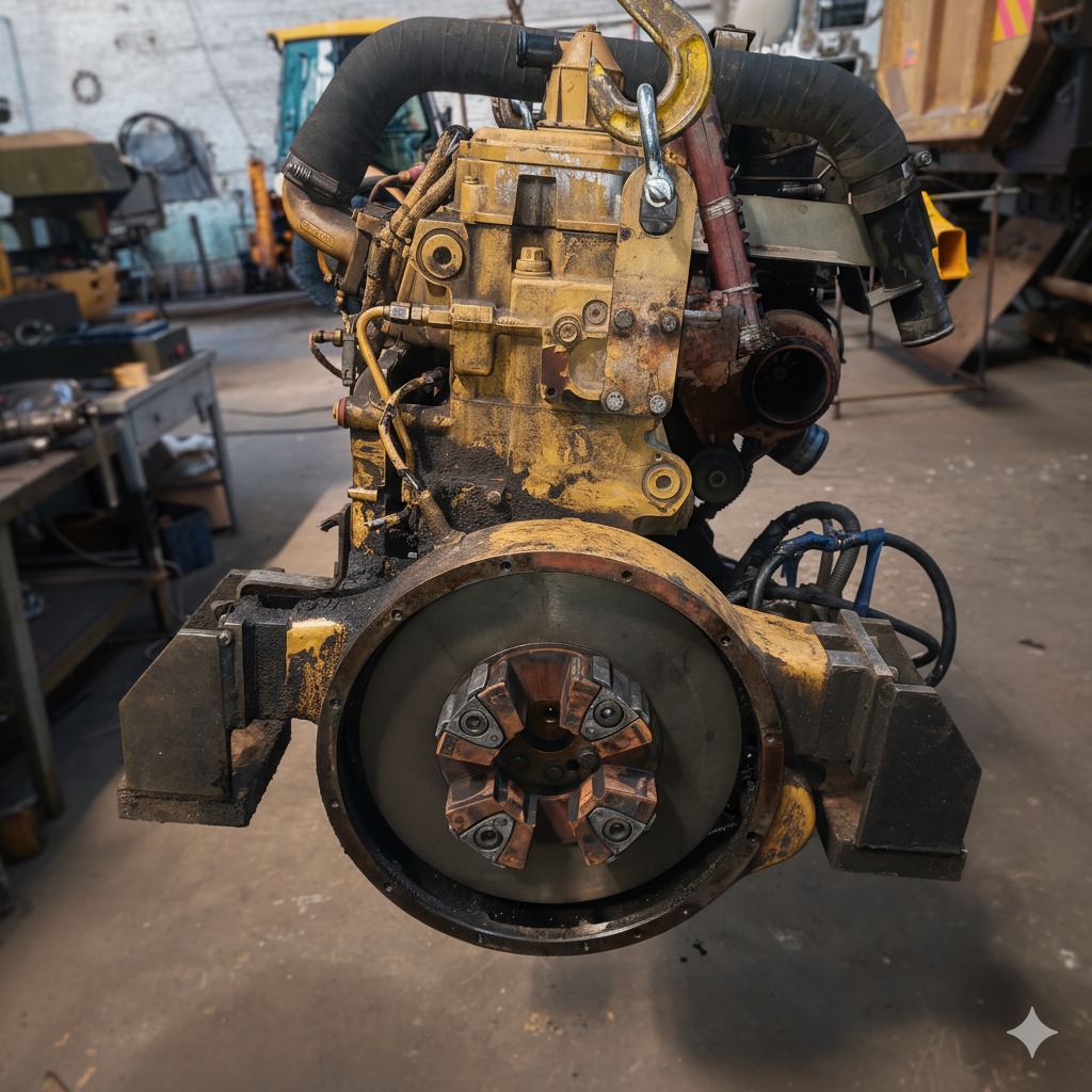 Diagnostika a servis motoru stavebního stroje v dílně TsV Servis – Komatsu a CAT technika